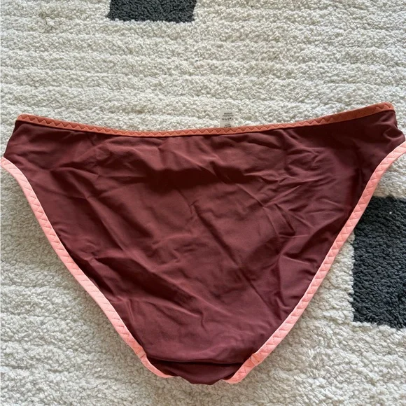 Aerie Brown and Pink Bikini Bottom - Picture 4 of 4